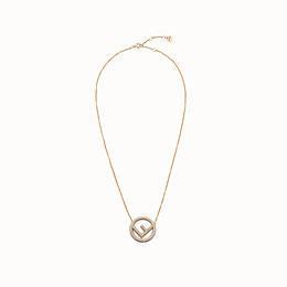 fendi f necklace|F is Fendi Necklace Gold finish Gold .